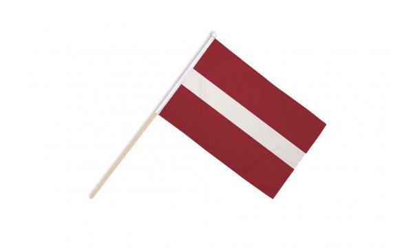 Latvia Hand Flags
